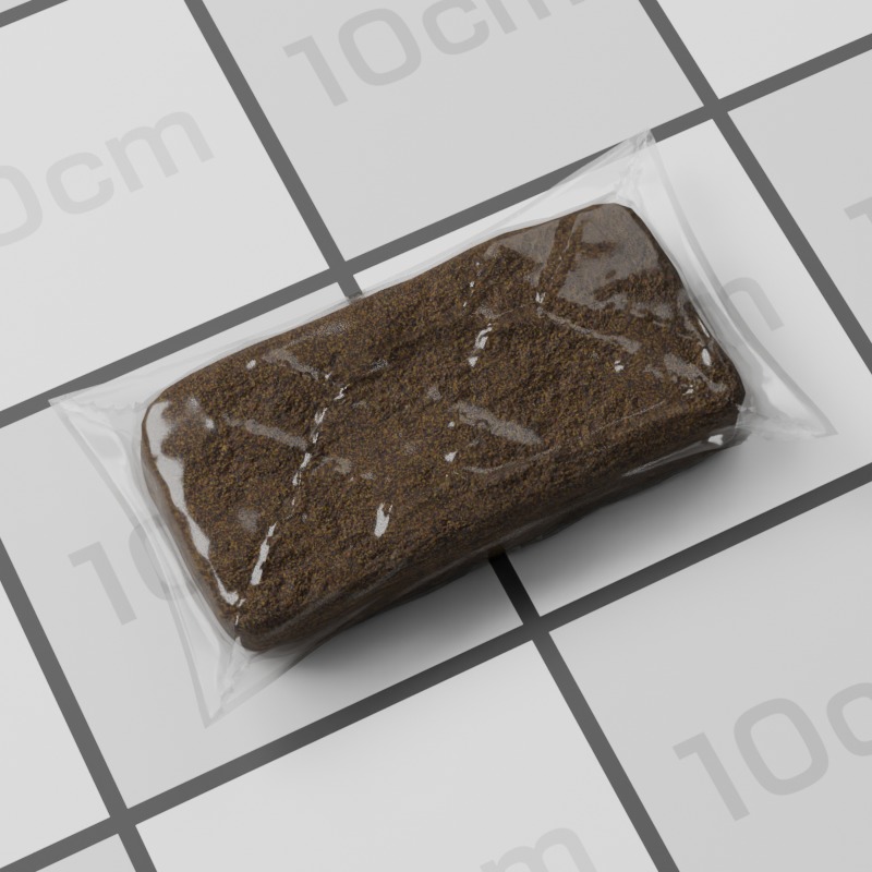 Hashish Brick Pack 3D model_19