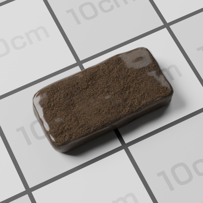 Hashish Brick Pack 3D model_31