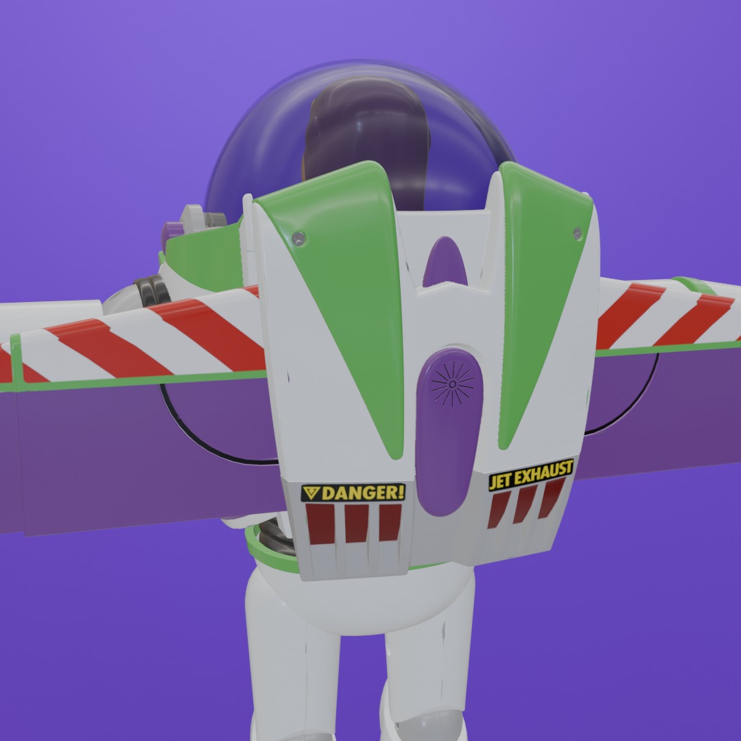 Buzz Lightyear 3D Model - High-Quality Toy Story Character 3D model_11