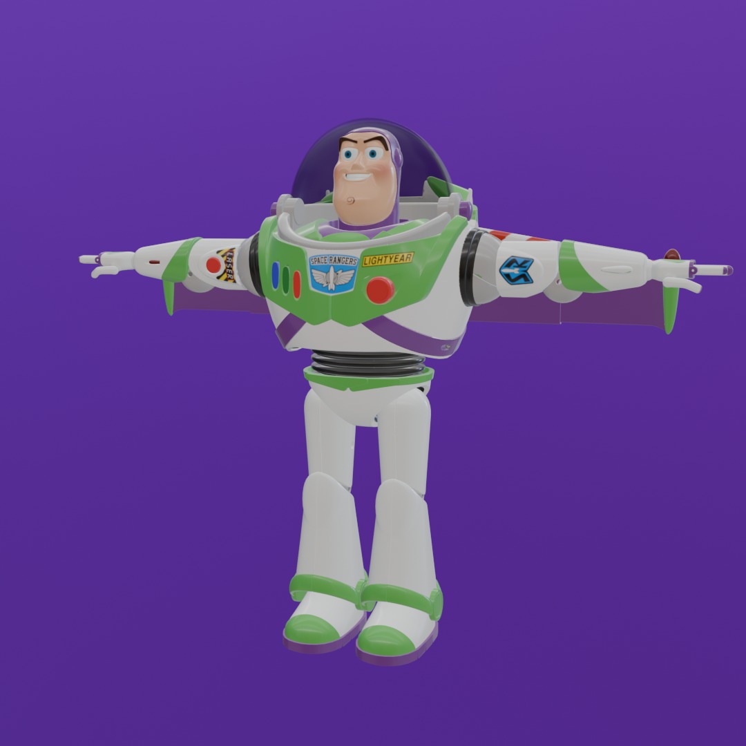 Buzz Lightyear 3D Model - High-Quality Toy Story Character 3D model_7