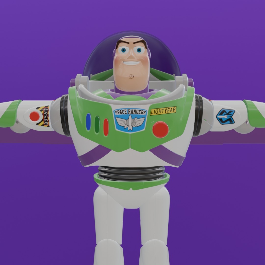 Buzz Lightyear 3D Model - High-Quality Toy Story Character 3D model_8
