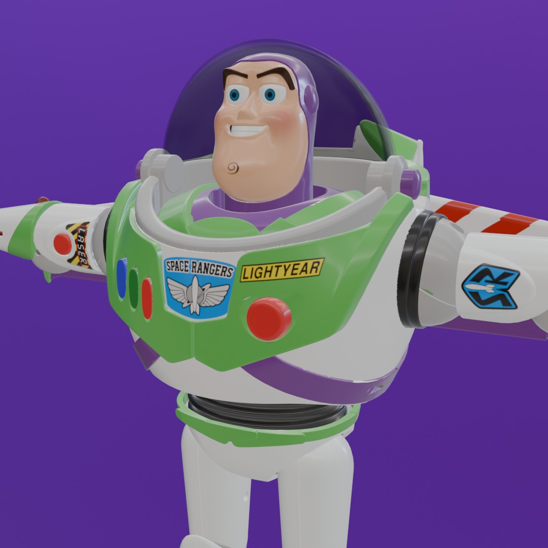 Buzz Lightyear 3D Model - High-Quality Toy Story Character 3D model_9