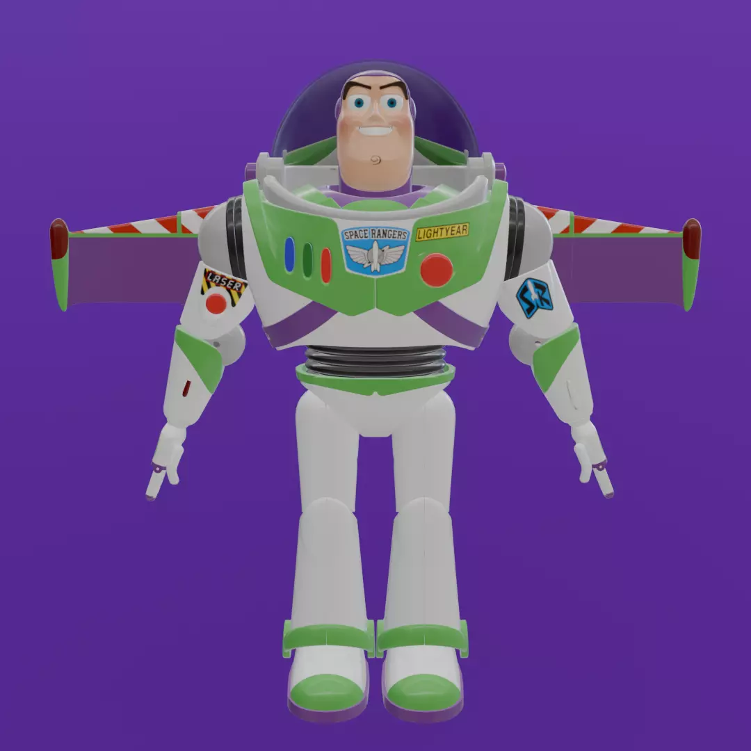 Buzz Lightyear 3D Model - High-Quality Toy Story Character 3D model_0