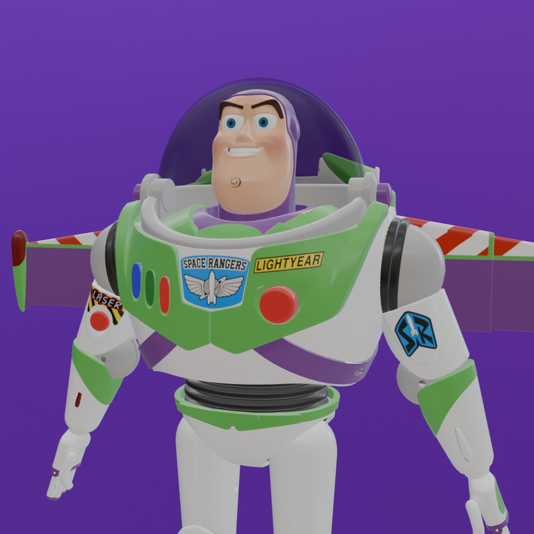 Buzz Lightyear 3D Model - High-Quality Toy Story Character 3D model_3