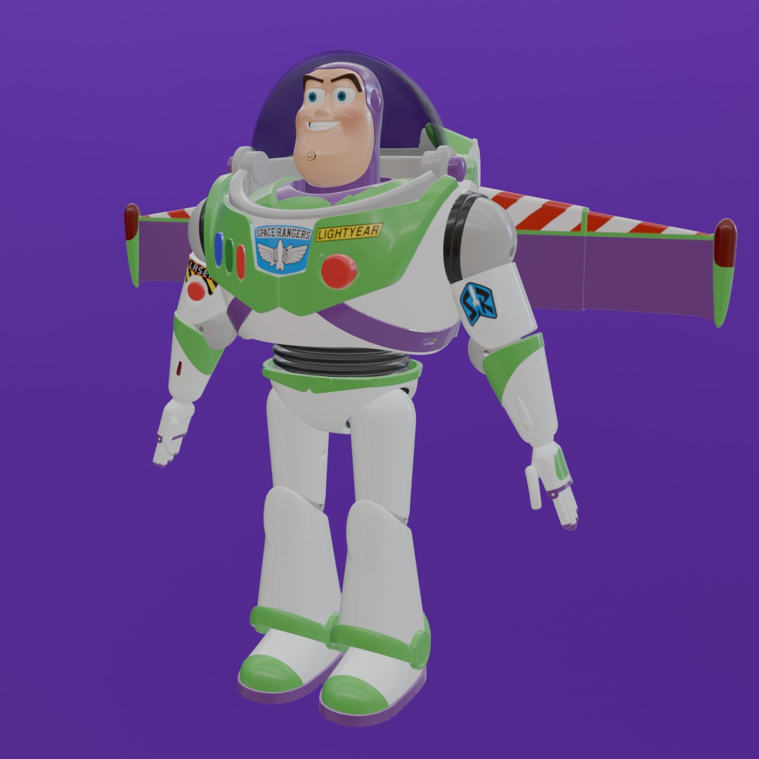 Buzz Lightyear 3D Model - High-Quality Toy Story Character 3D model_4