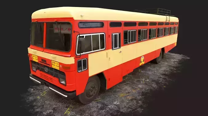 INDIAN ST BUS V2 Orange and Yellow