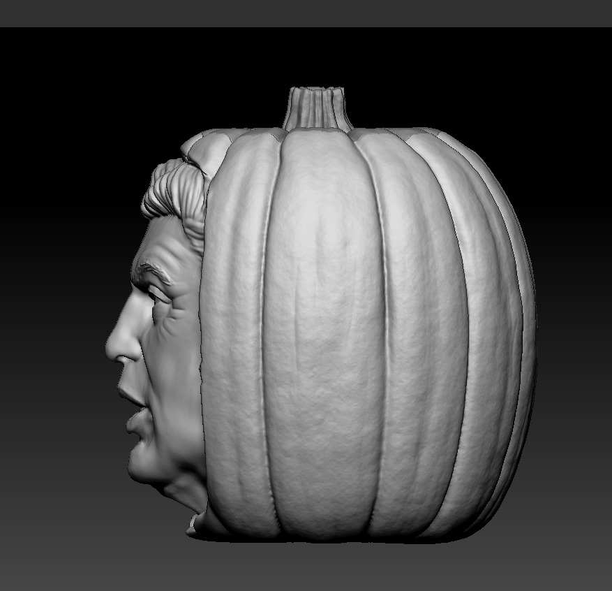 Donald Trump Pumkin for Halloween 3D print model_3
