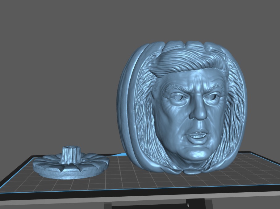 Donald Trump Pumkin for Halloween 3D print model_2
