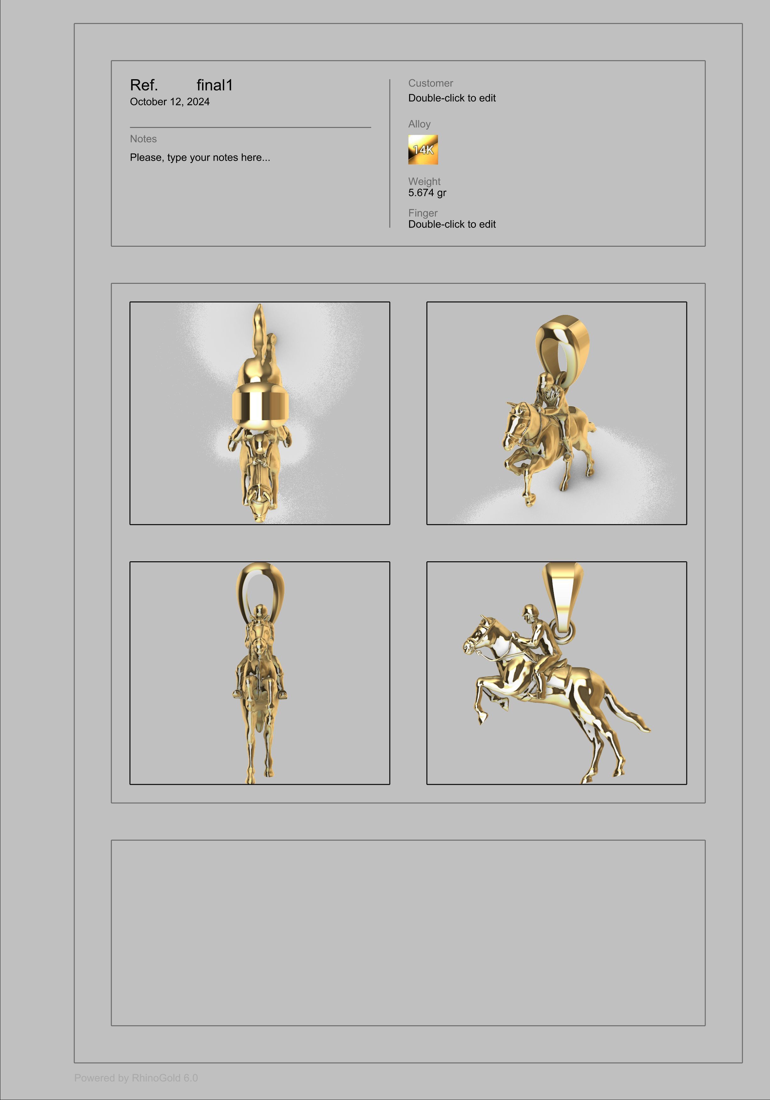 HORSE WITH JOCKEY 3D print model_12