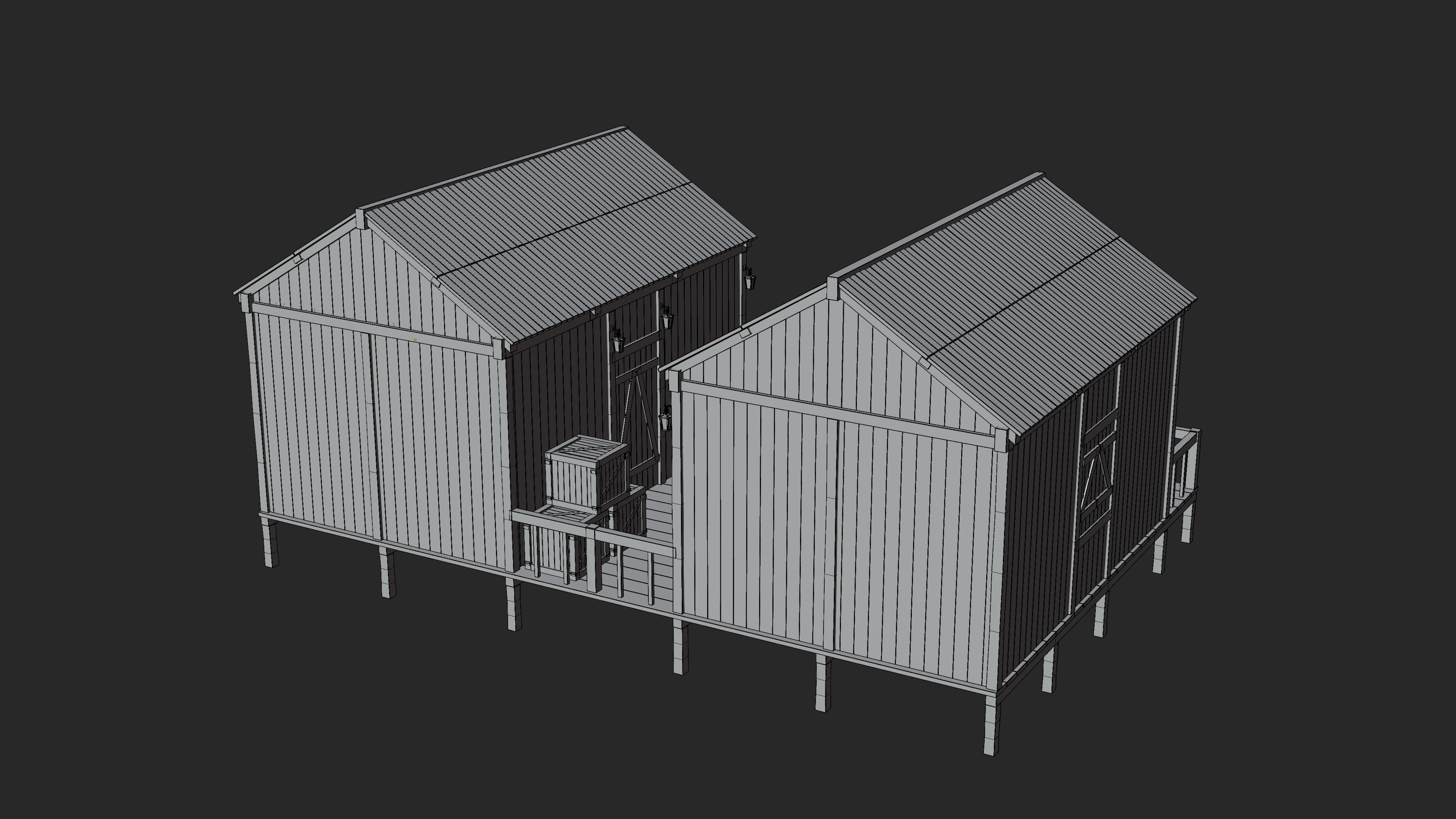 Medieval Fantasy House 04 3D model_14