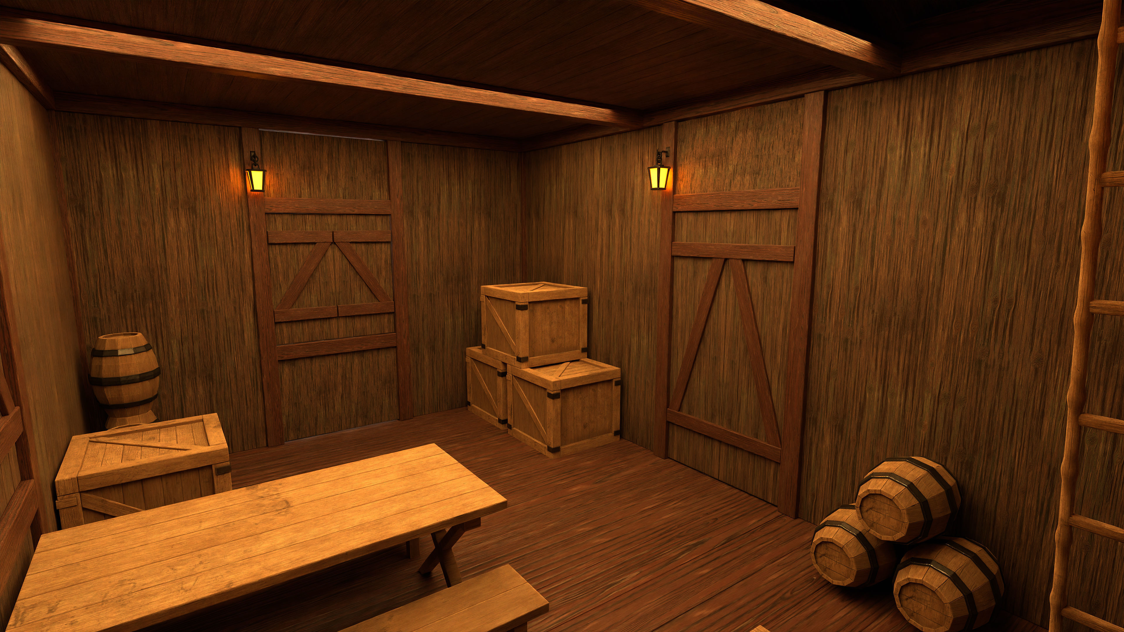 Medieval Fantasy House 04 3D model_10