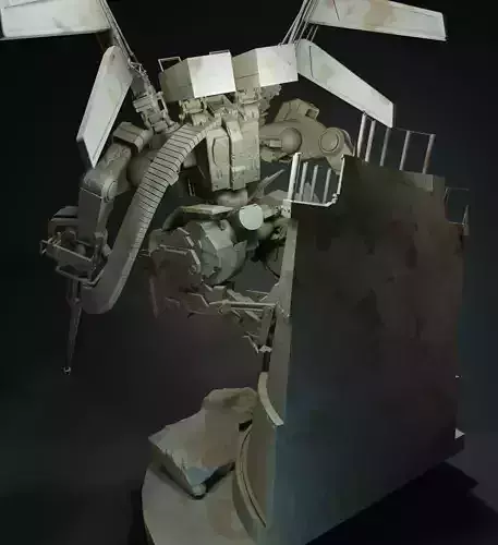 Big Gun Mech Free 3D print model