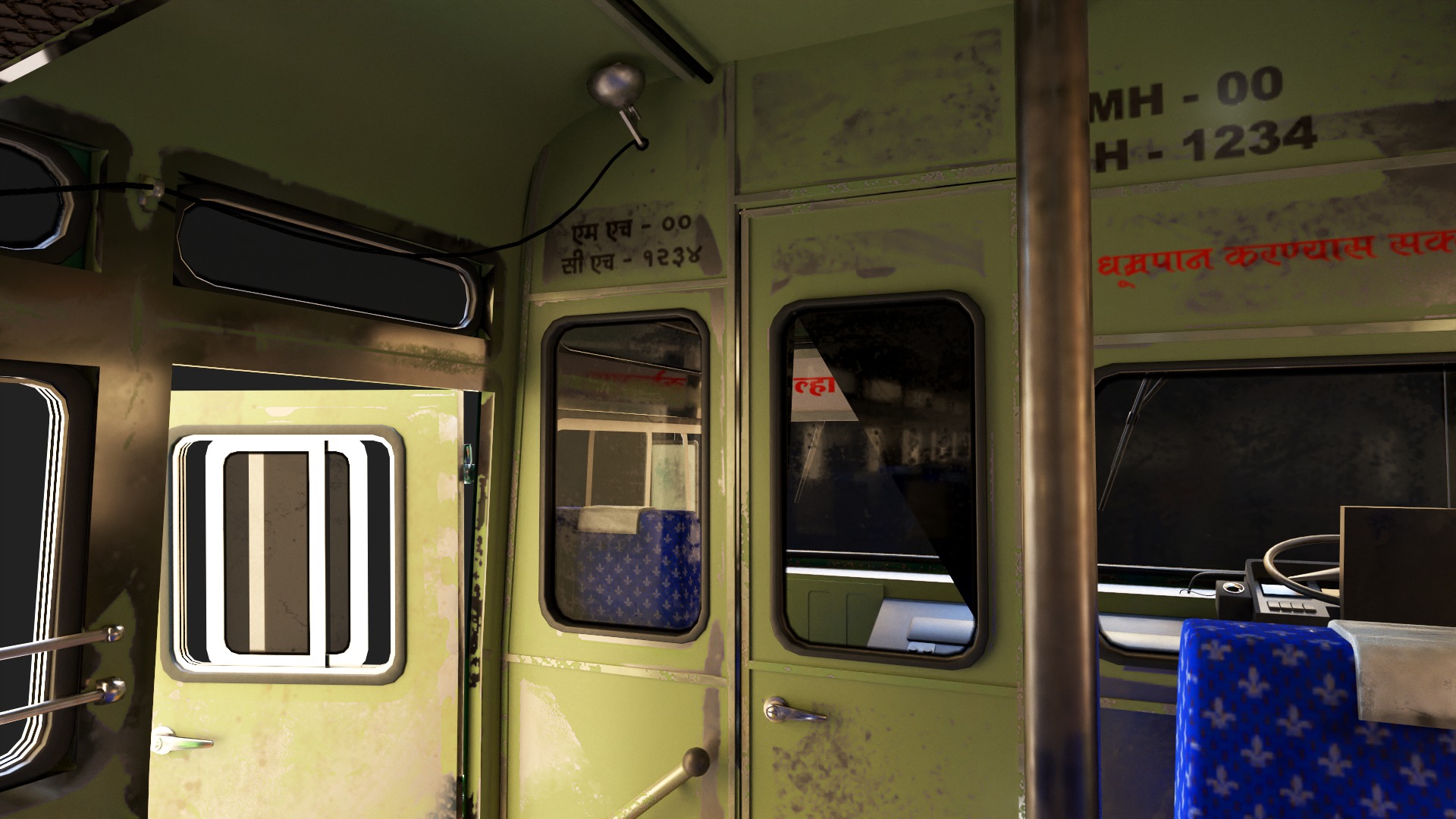 INDIAN ST BUS Collection V1 used Low-poly 3D model_8