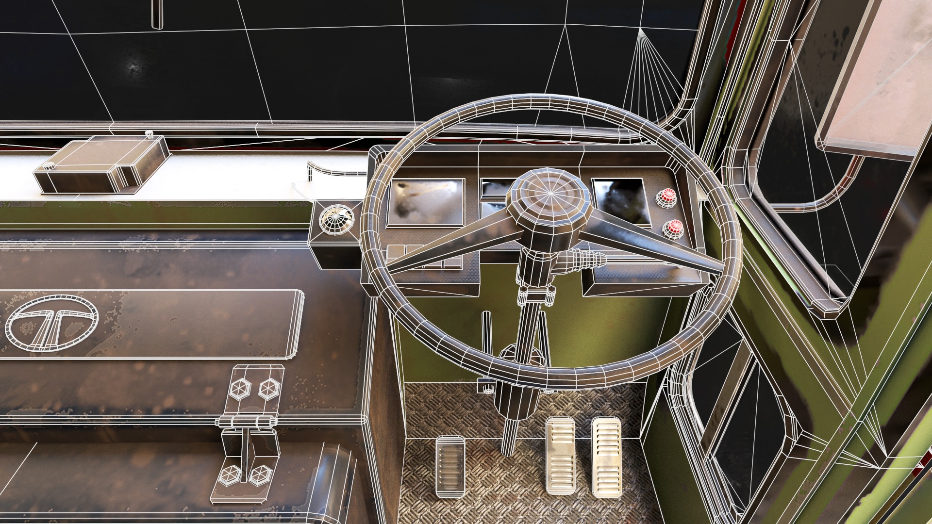 INDIAN ST BUS Collection V1 used Low-poly 3D model_19