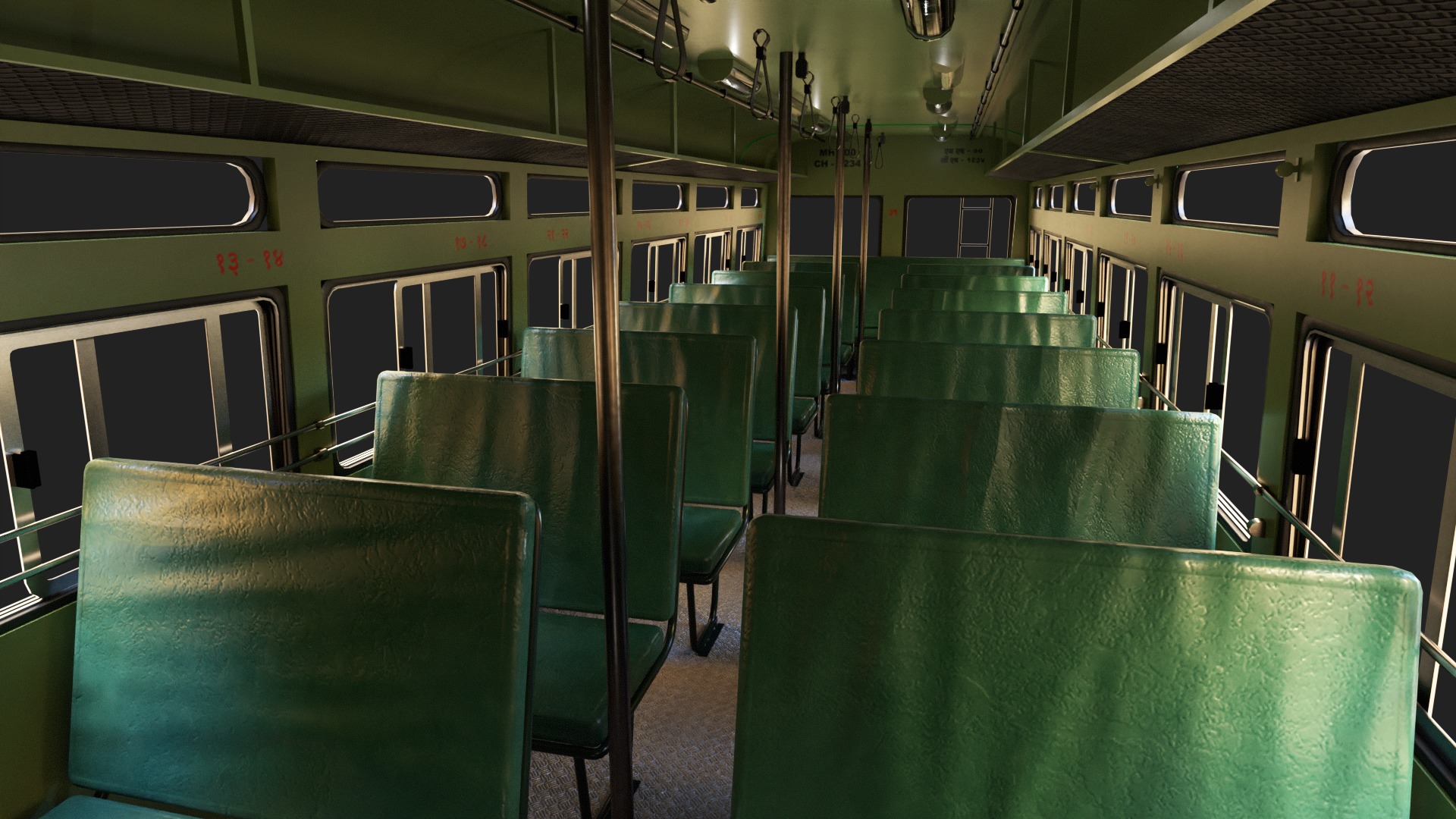 INDIAN ST BUS Collection V2 Low-poly 3D model_7