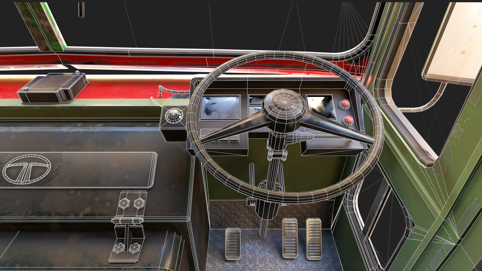 INDIAN ST BUS Collection V2 used Low-poly 3D model_20