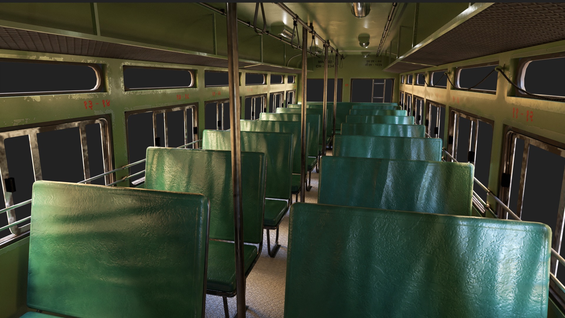 INDIAN ST BUS Collection V2 used Low-poly 3D model_7