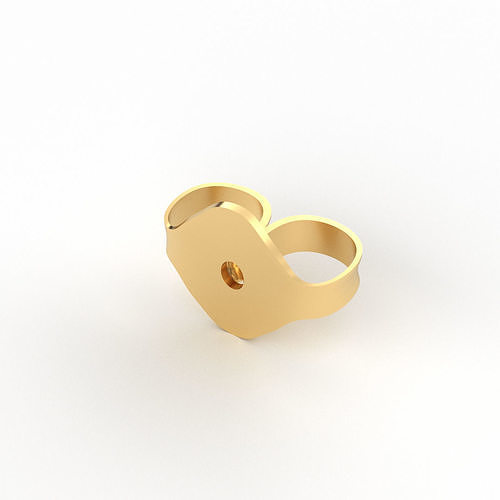 Earring Back - Standard Friction Back Model  3D print model