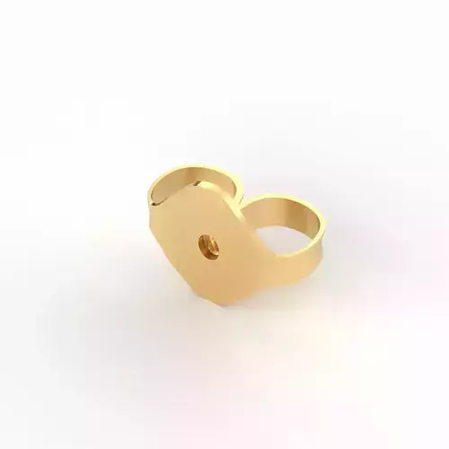 Earring Back - Standard Friction Back Model 3D print model Earring Back - Standard Friction Back Model 3D print model