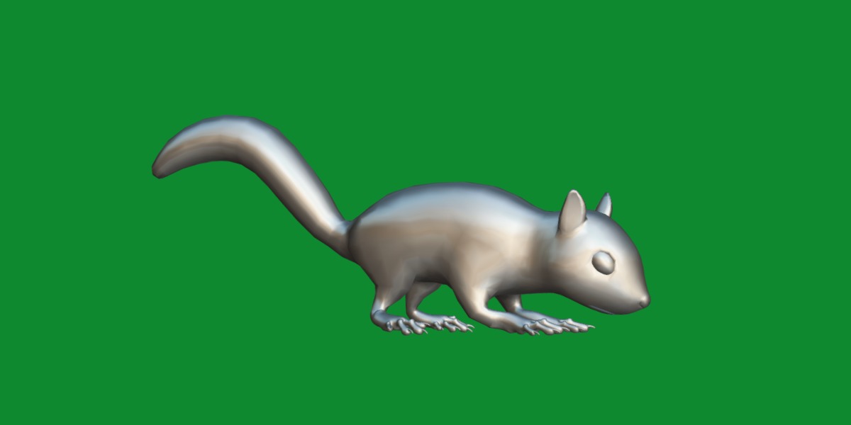 Juvenile California Ground Squirrel Low-poly 3D model_33