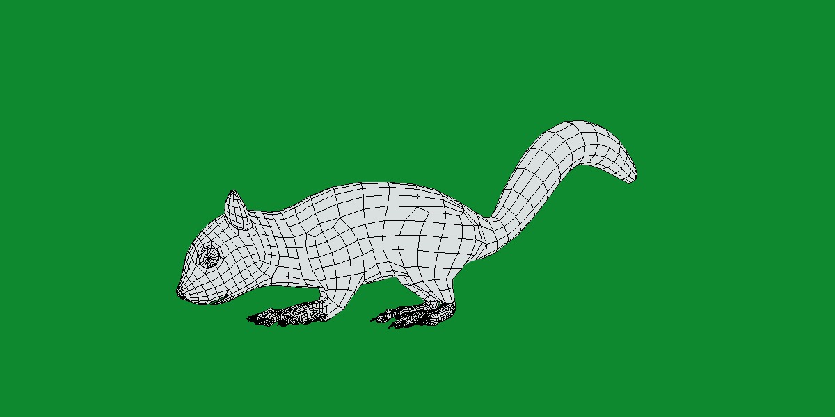 Juvenile California Ground Squirrel Low-poly 3D model_30