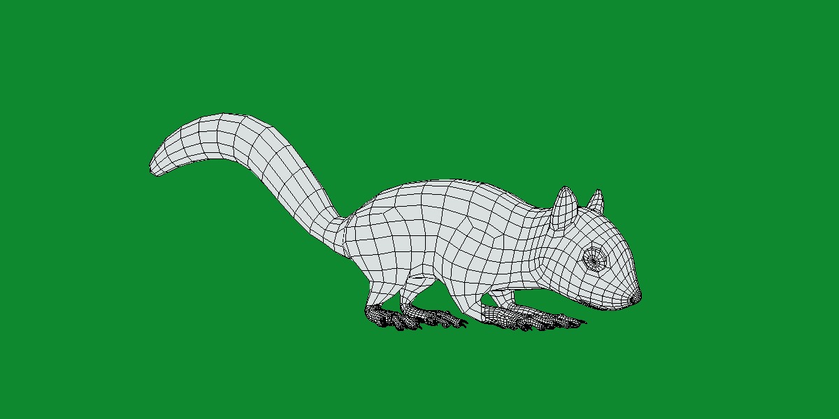 Juvenile California Ground Squirrel Low-poly 3D model_31