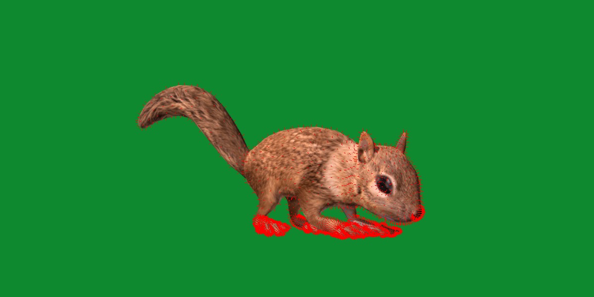 Juvenile California Ground Squirrel Low-poly 3D model_28
