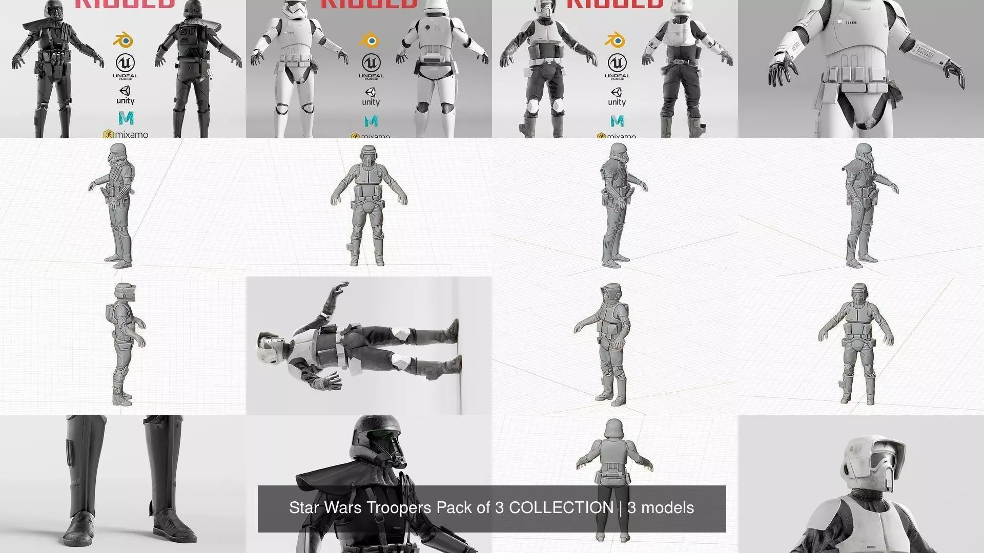 Star Wars Troopers Pack of 3 COLLECTION _0