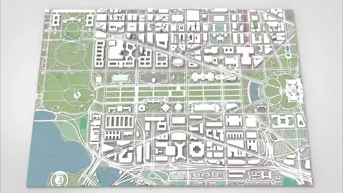 Capitol Hill Washington Columbia USA  3D model