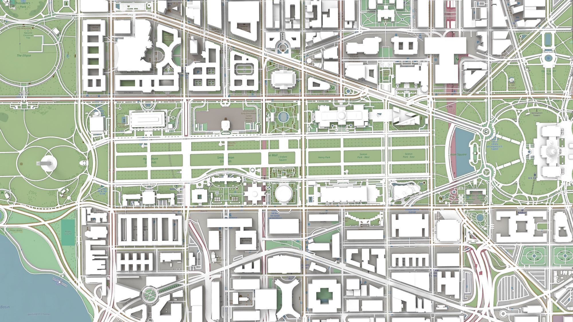 Capitol Hill Washington Columbia USA  3D model_3