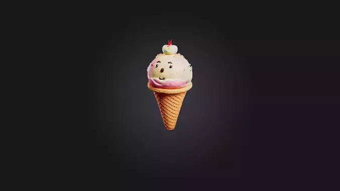 Cartoon Ice Cream Cone