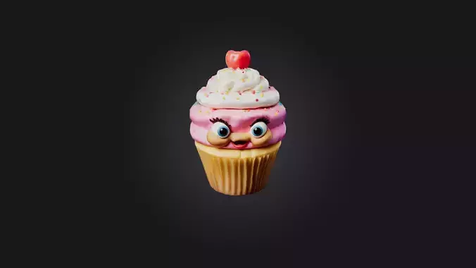 Cartoon Cupcake