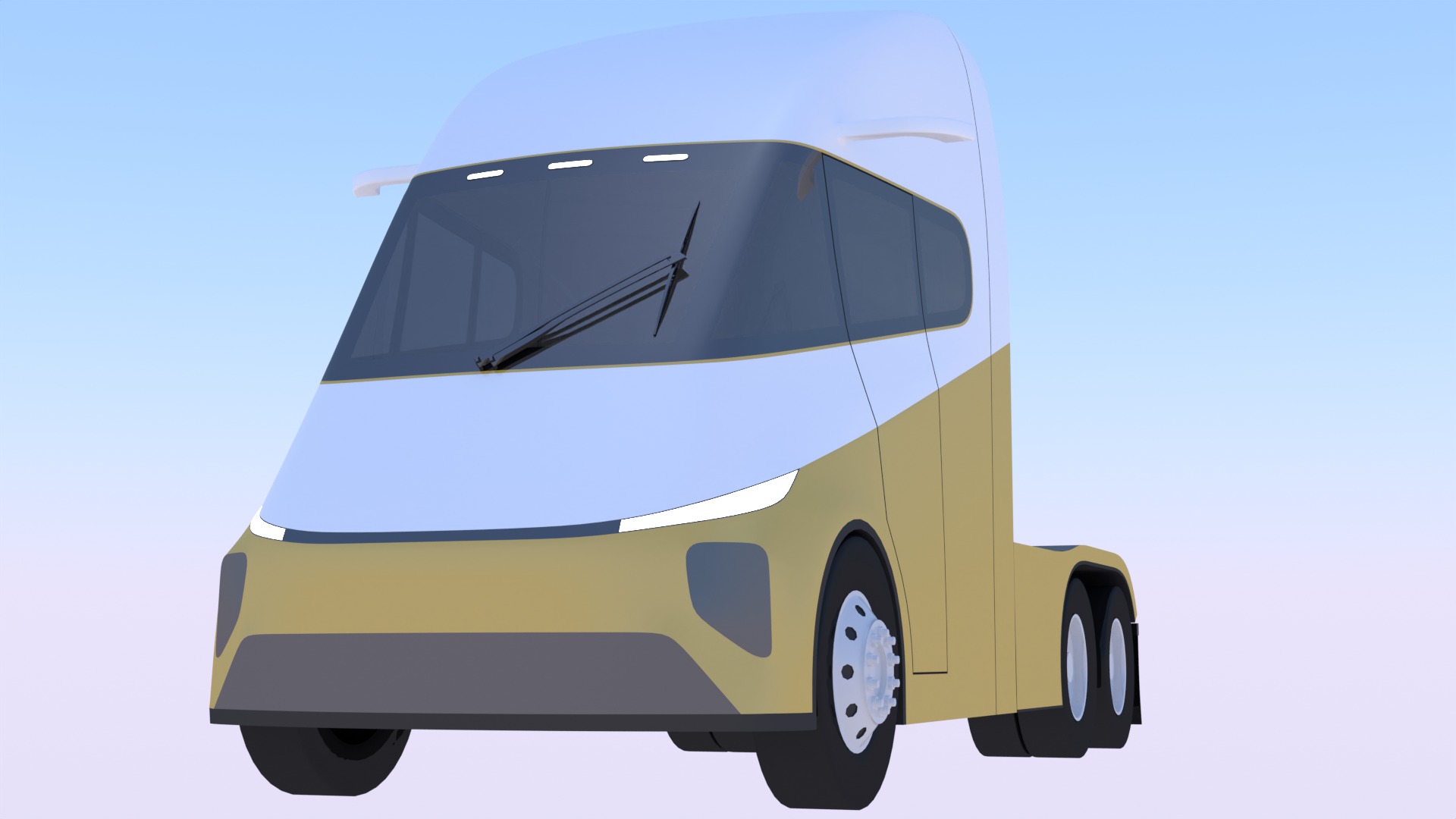 Future truck exterior 3D model_1