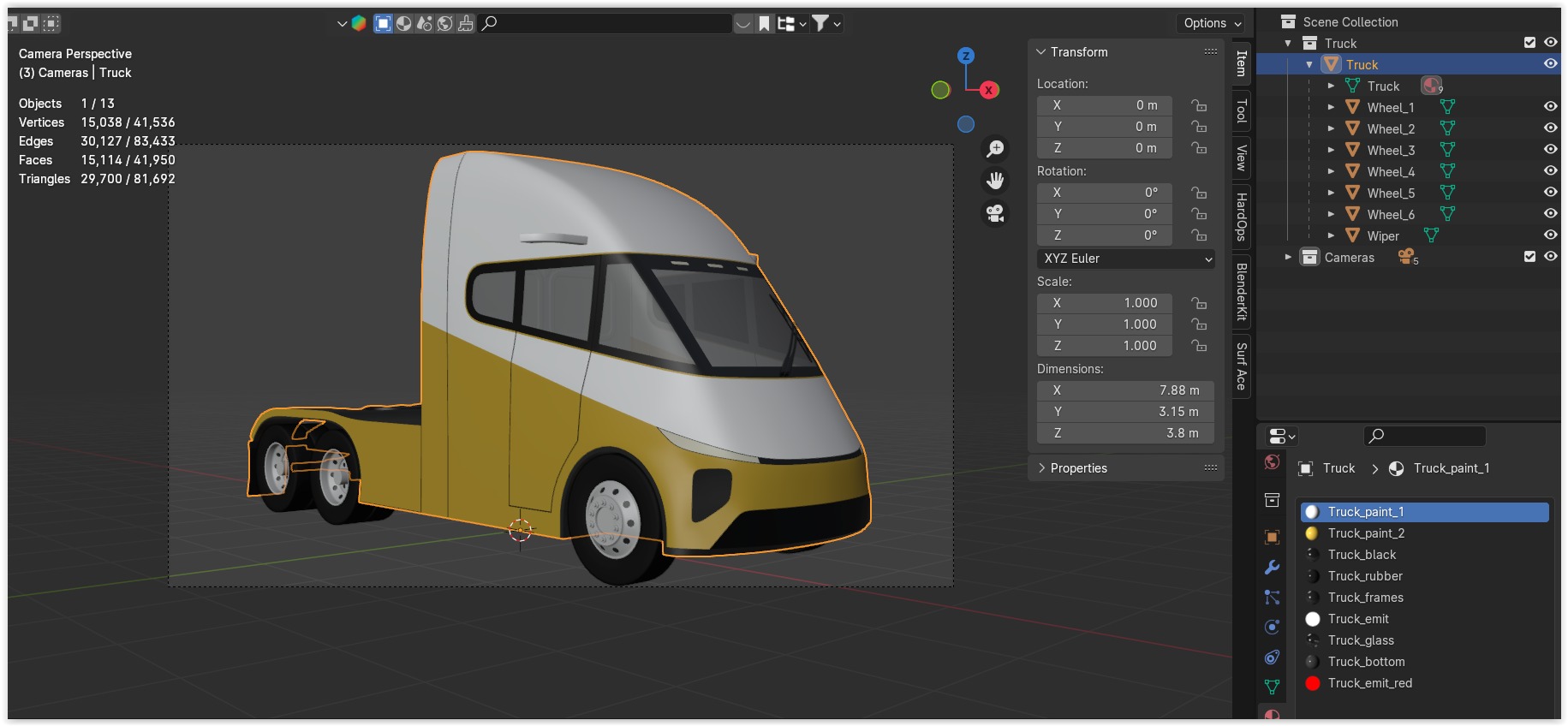 Future truck exterior 3D model_9