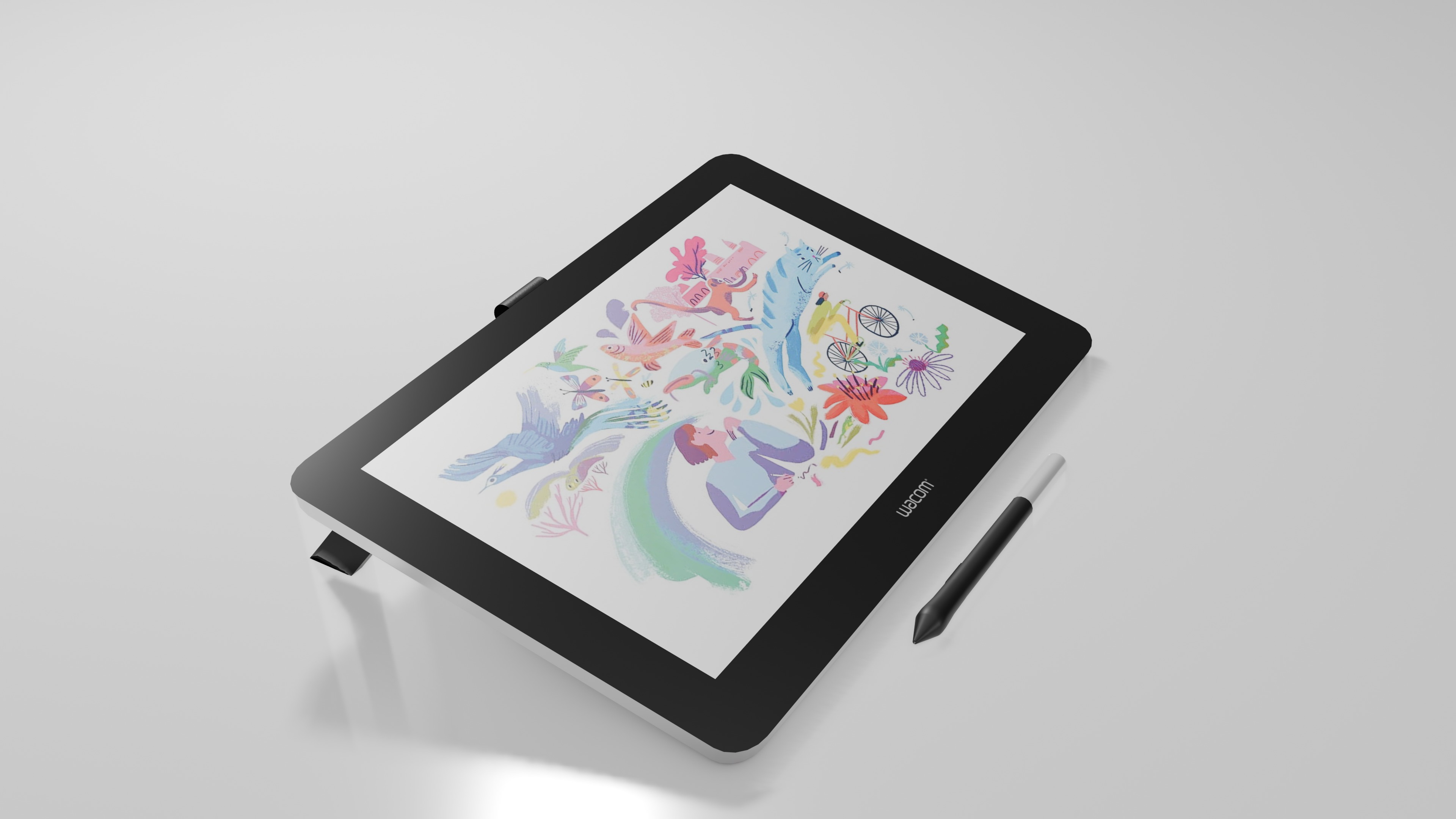 Wacom One Gen 1 3D model_2