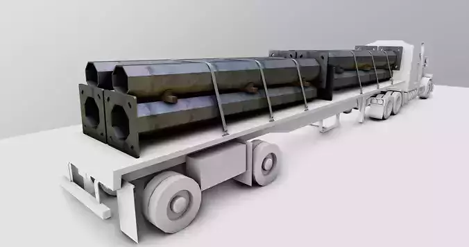 CARGO MODELS FOR TRUCK TRAILER-Polygon Pole Type-2