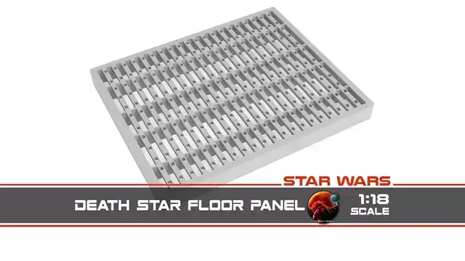 Death Star floor panel 1-18 scale Kenner Hasbro Free 3D print model