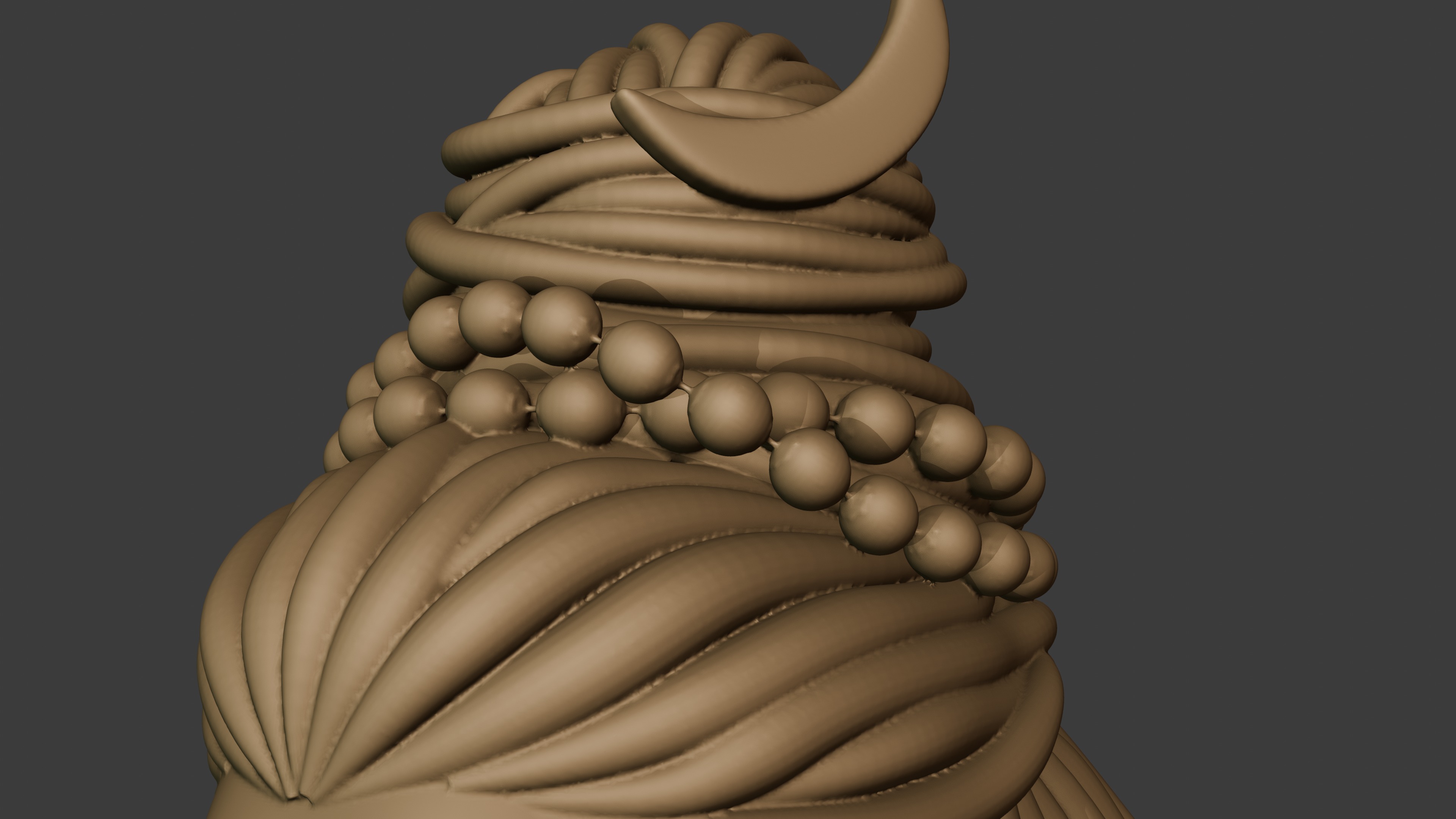 Lord Shiva god figure Bust and body 3d print 3D print model_10