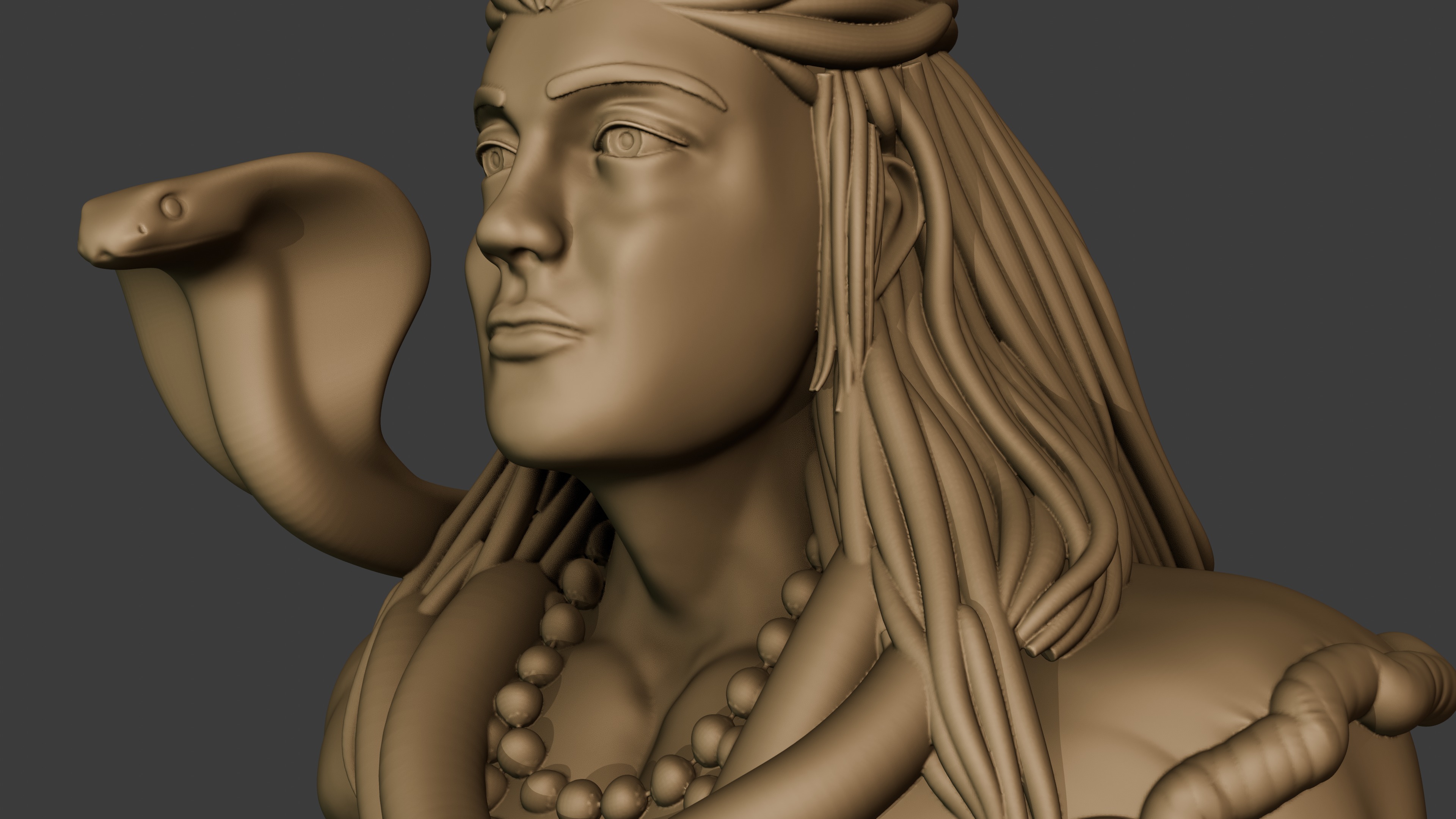 Lord Shiva god figure Bust and body 3d print 3D print model_9