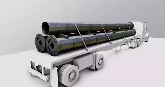 CARGO MODELS FOR TRUCK TRAILER-Polygon Pole Type-3