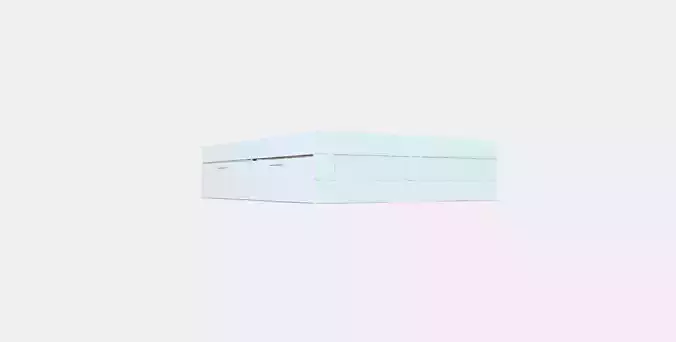 BRIMNES Bed frame with storage 12 Low-poly 3D model