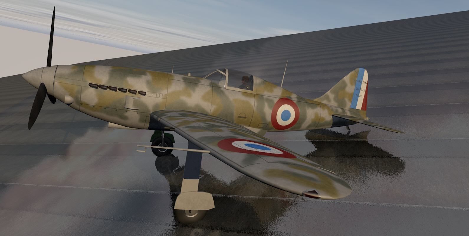 Arsenal VG-39 C1 3D model_2