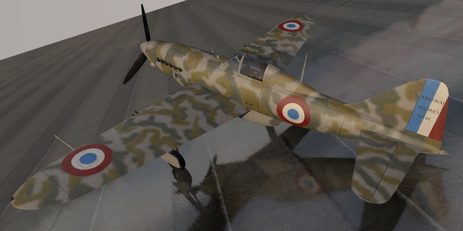 Arsenal VG-39 C1 3D model_1