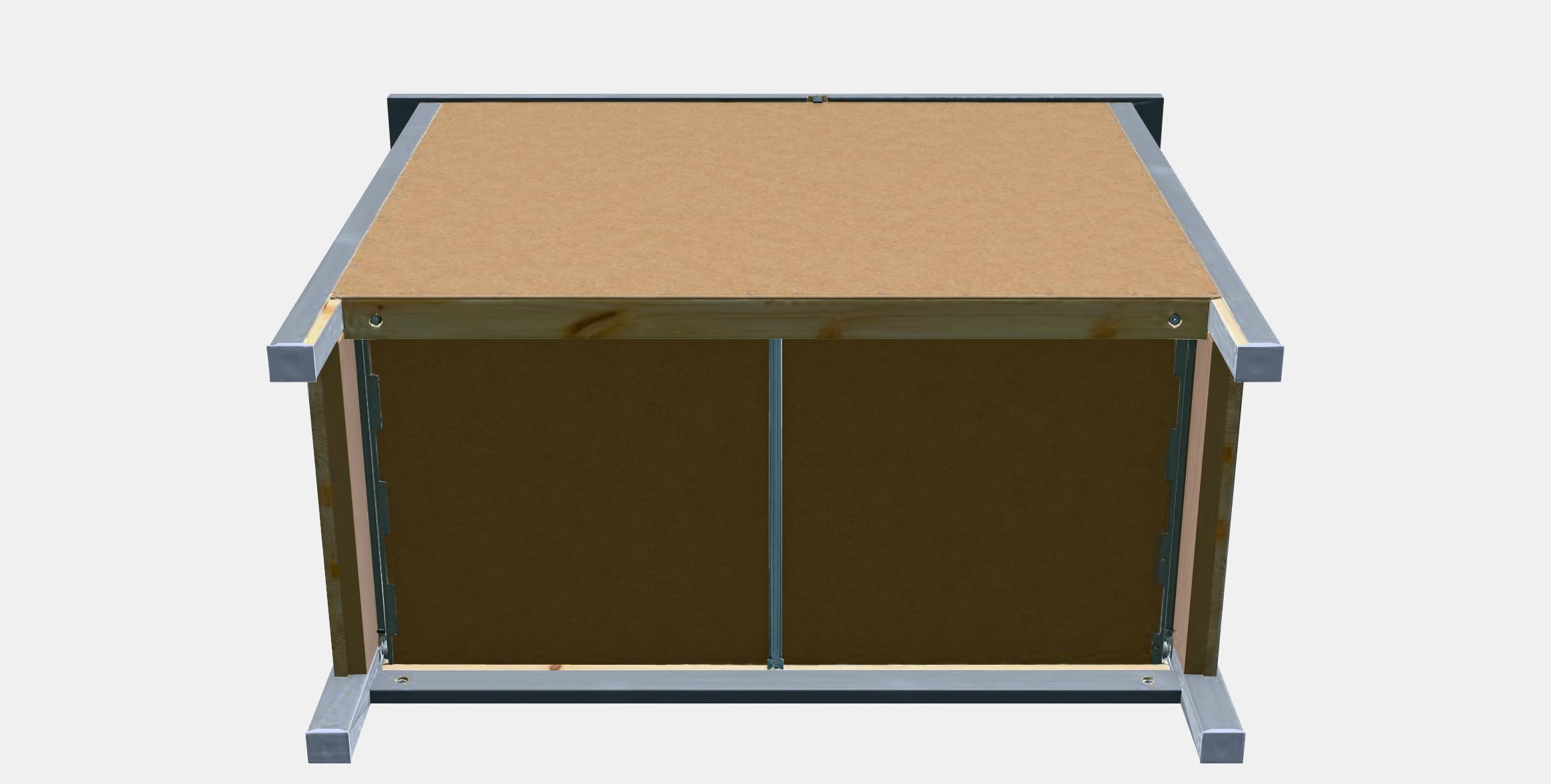 HEMNES Chest of 3 drawers 1 Low-poly 3D model_7