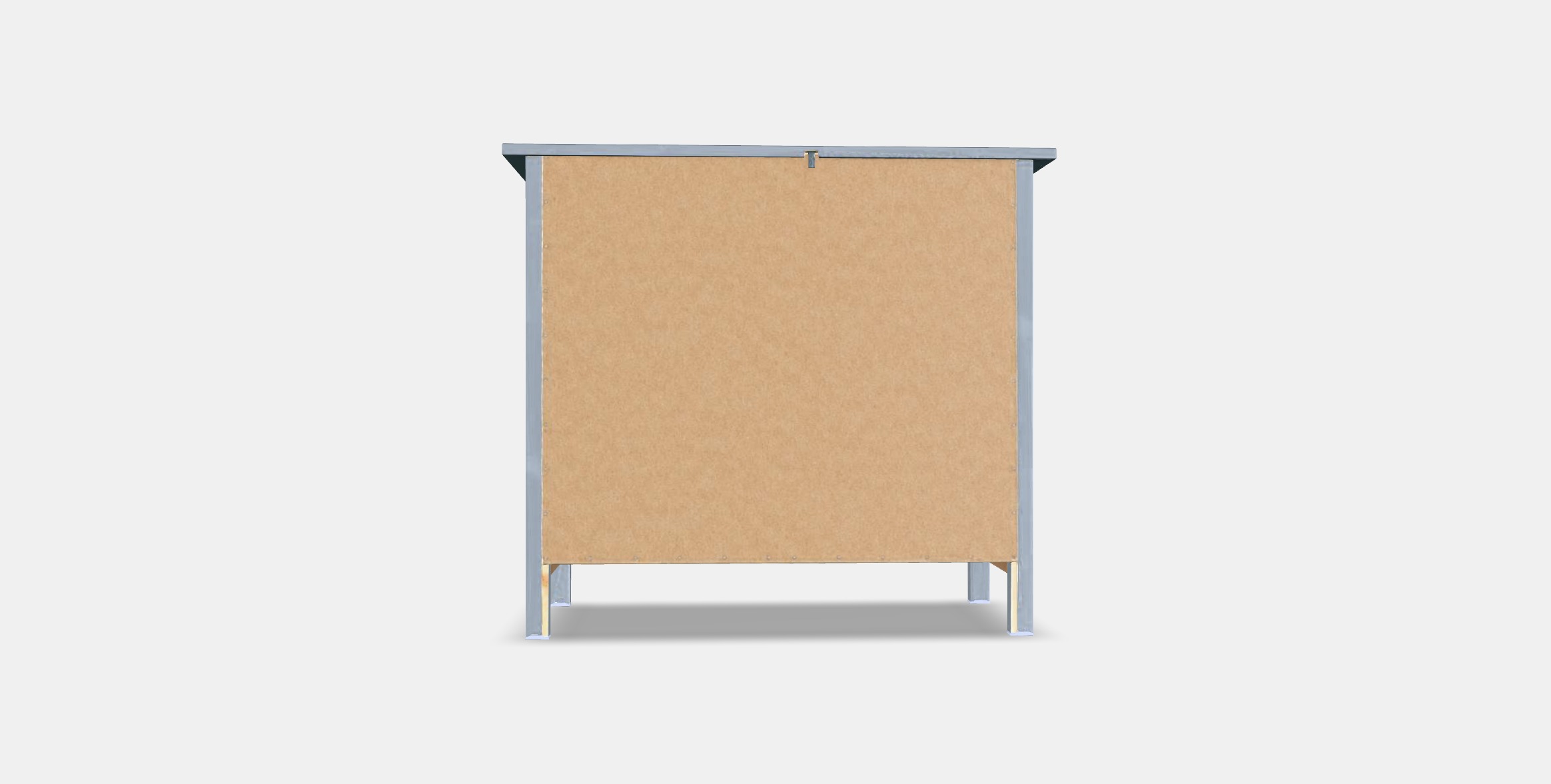 HEMNES Chest of 3 drawers 1 Low-poly 3D model_14