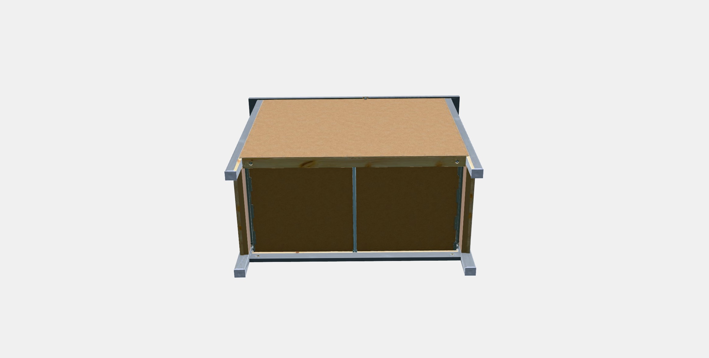 HEMNES Chest of 3 drawers 1 Low-poly 3D model_4
