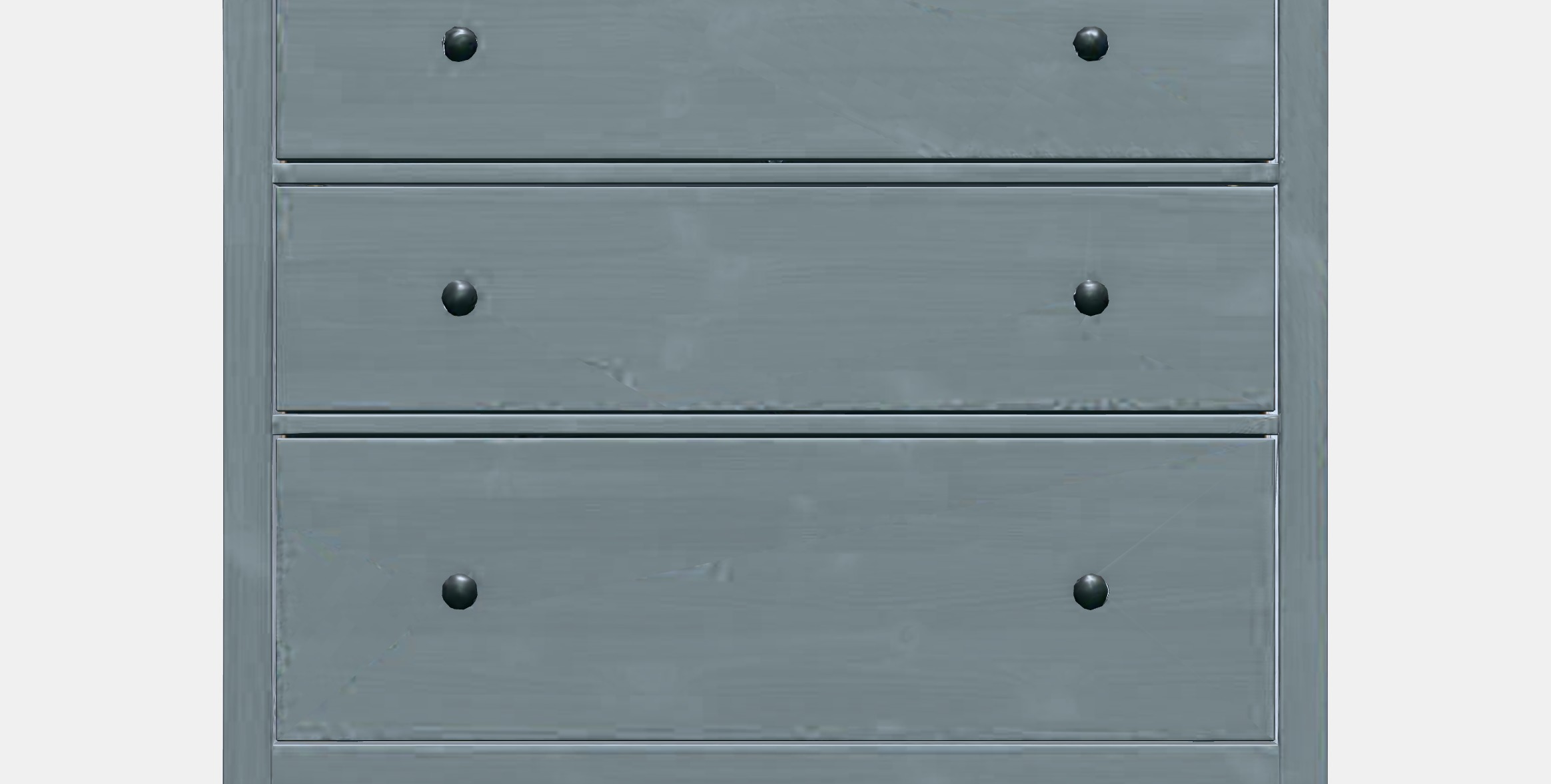 HEMNES Chest of 3 drawers 1 Low-poly 3D model_11