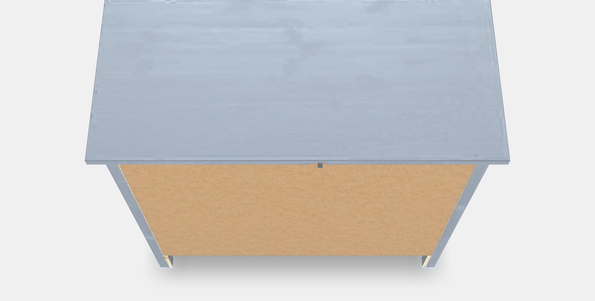 HEMNES Chest of 3 drawers 1 Low-poly 3D model_6