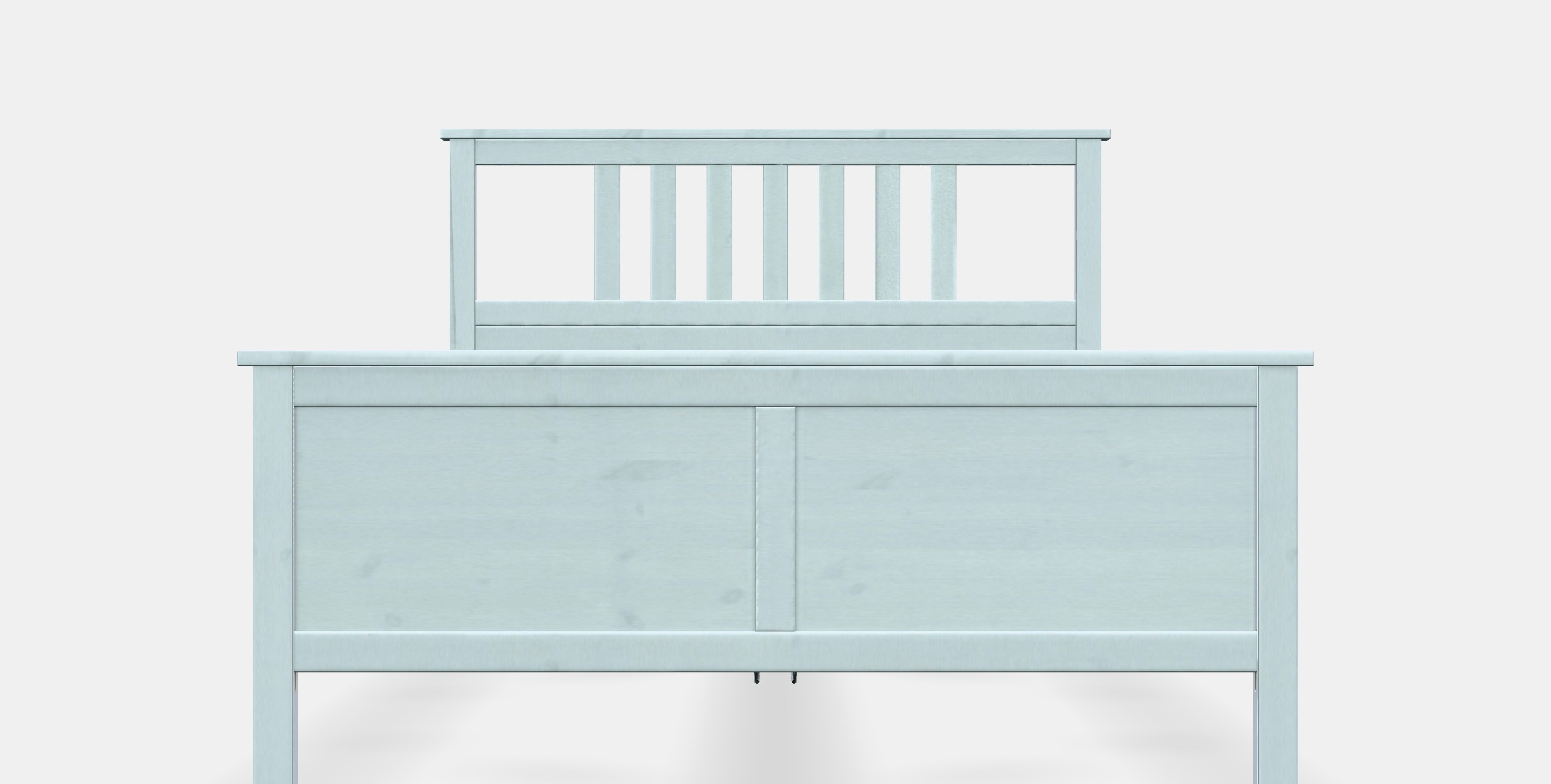 HEMNES Bed frame 14 Low-poly 3D model_11