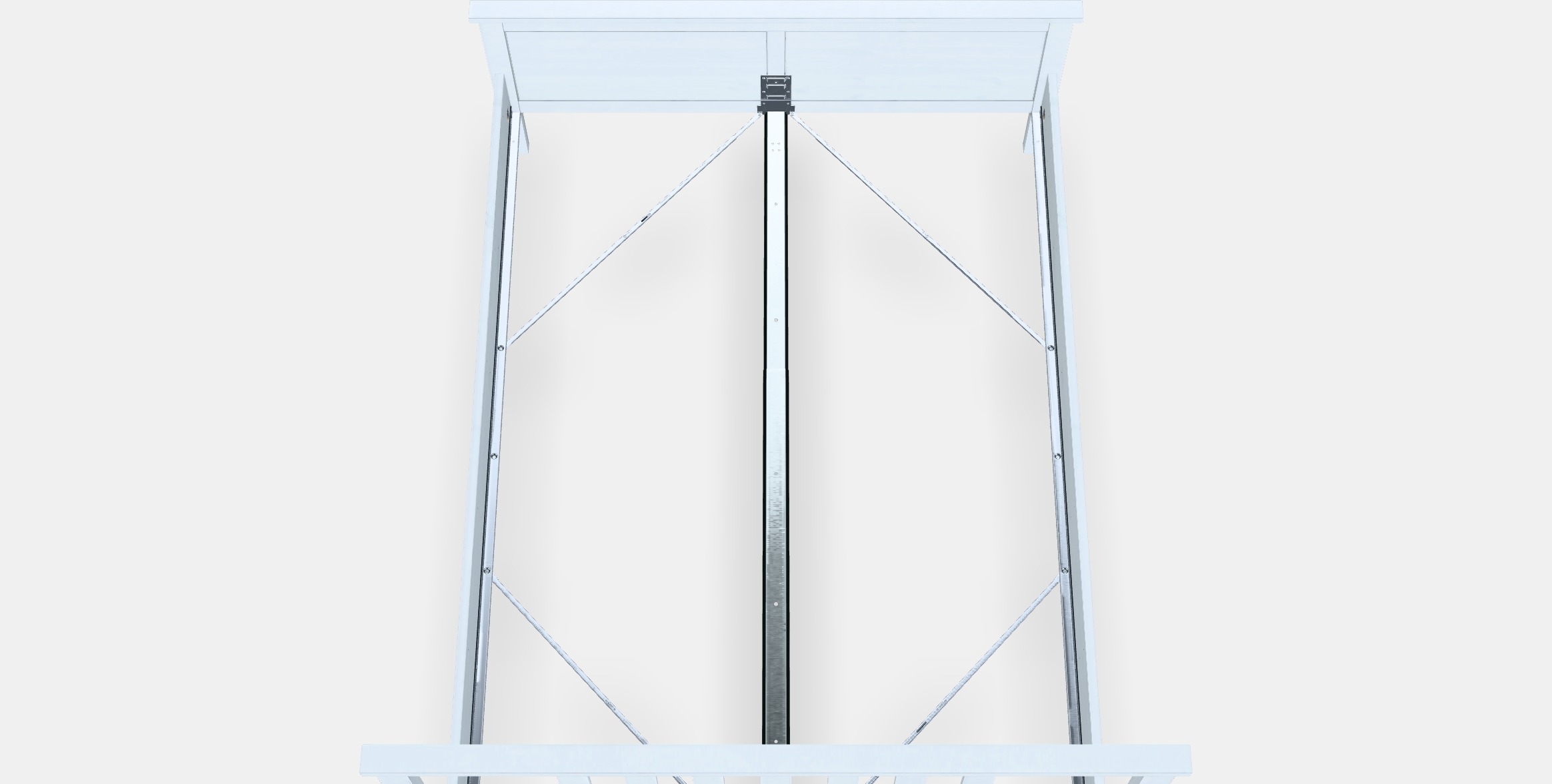 HEMNES Bed frame 14 Low-poly 3D model_4